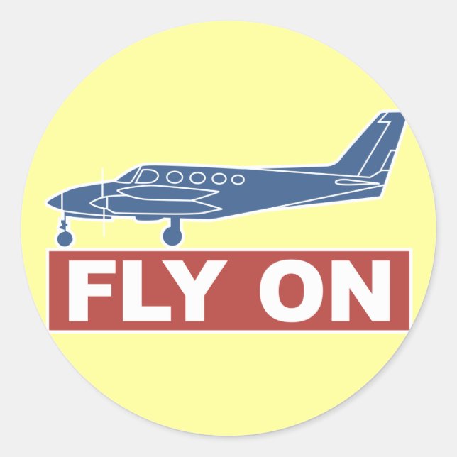Adesivo Voo no avião (Frente)