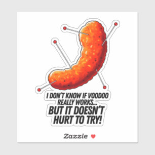 Adesivo Voodoo Cheese Puff - Piada Anti-Trump