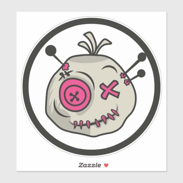 Adesivo Voodoo Token Large Vinyl Sticker 8" x 8" (Folha)