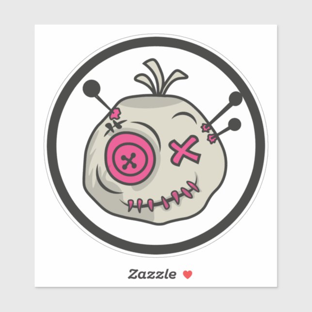 Adesivo Voodoo Token Medium 6" x vinil Sticker (Folha)