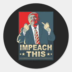 Adesivo Vota Impeachment deste Pro Presidente Donald Trump