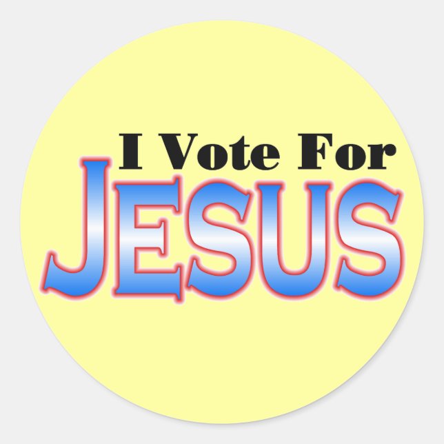 Adesivo Votação 4 JESUS STICKERS (Frente)