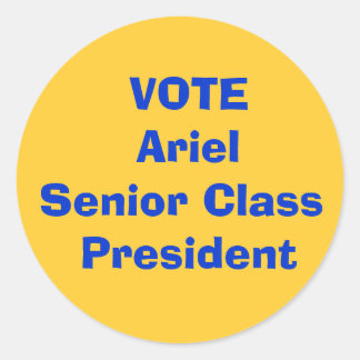 Adesivo VOTAÇÃO Ariel Mais velho Presidente