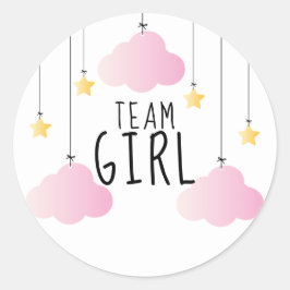 Adesivo Votação da Revelação de Gênero Team Girl Estrelas 