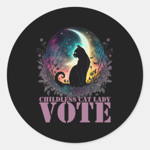 Adesivo Votação de Senhora de Gato Infantil