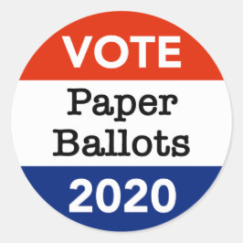 Adesivo Votação em Boletins 2020 Eleição Presidencial