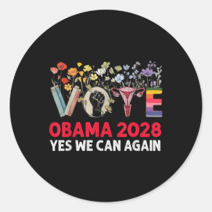 Adesivo Votação Floral Obama 2028 Vamos Corrigir Este Pres