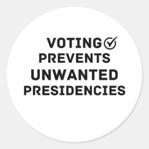 Adesivo Votação Impede Presente De Presidências Indesejada
