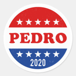 Adesivo Votação nas eleições de Pedro 2020