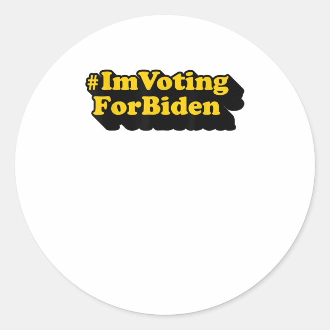 Adesivo Votação no Biden Votação 2020 POTUS (Frente)