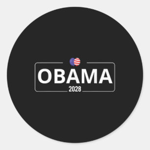 Adesivo Votação Obama 2028 Retro Obama Presidente 2028 Oba