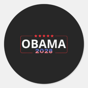 Adesivo Votação Obama 2028 Retro Obama Presidente 2028 Oba