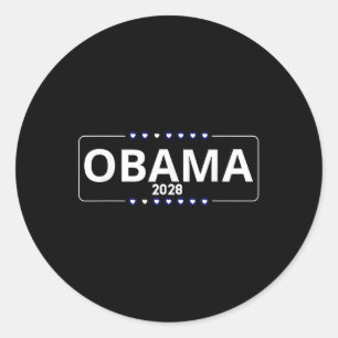 Adesivo Votação Obama 2028 Retro Obama Presidente 2028 Oba