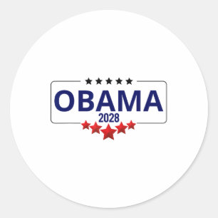Adesivo Votação Obama 2028 Retro Obama Presidente 2028 Oba