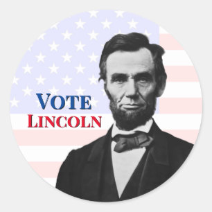 Adesivo Votação para Abraham Lincoln