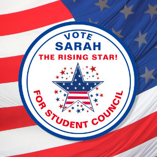 Adesivo Votação para Presidente da Classe: votação à direi