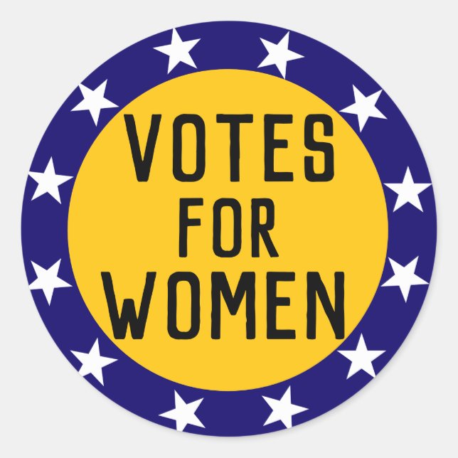 Adesivo Votações para Mulheres Vinhetas Históricas de Sufr (Frente)