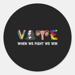 Adesivo Votamos A Favor Do Presidente Kamala Harris W
