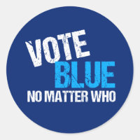 Votar Azul Não Importa Quem Democrata