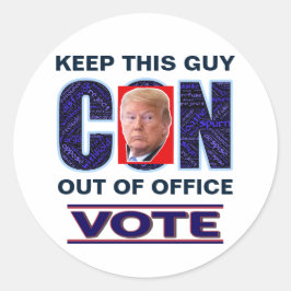 Adesivo Votar Blue Resist 2024