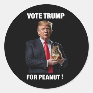 Adesivo Votar Trump No Peanut O Esquilo 3
