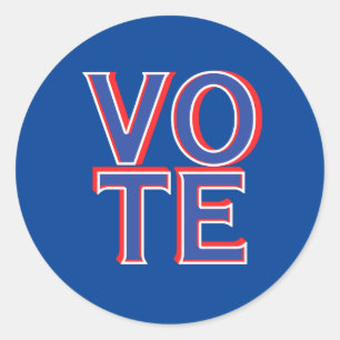 Adesivo Votar Vinheta Política Campanha Política Merchandi