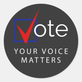 Adesivo VOTE A Sua Voz Diz Respeito A 2020