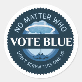 Adesivo Vote Azul Não Importa Quem | Vinheta