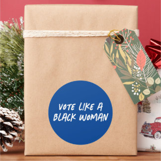 Adesivo Vote Blue 2024 Como Uma Mulher Negra
