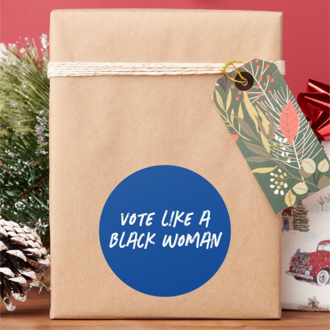 Adesivo Vote Blue 2024 Como Uma Mulher Negra (Feriado)