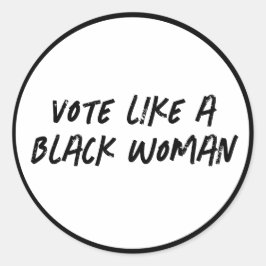 Adesivo Vote Blue 2024 Como Uma Mulher Negra