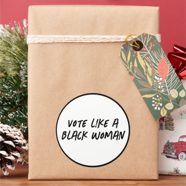 Adesivo Vote Blue 2024 Como Uma Mulher Negra (Feriado)