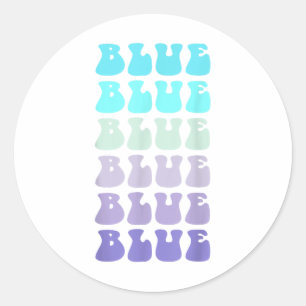 Adesivo Vote Blue Wave Team Game Groovy Go Summer Camp