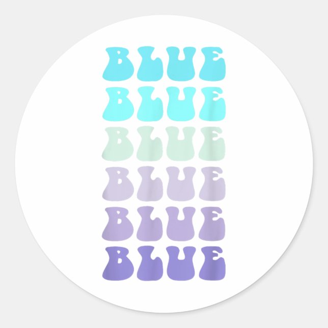 Adesivo Vote Blue Wave Team Game Groovy Go Summer Camp (Frente)