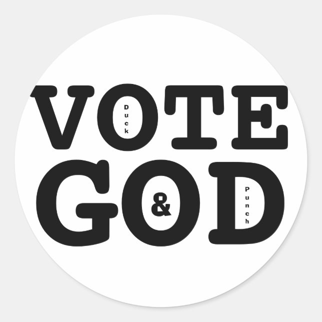 ADESIVO VOTE DEUS (Frente)