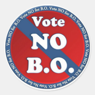 Adesivo Vote não para B.O.