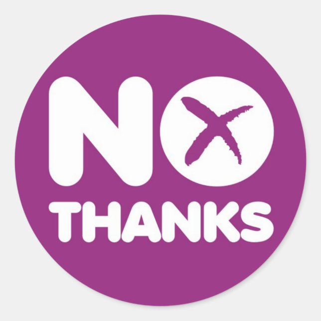 Adesivo Vote No Obrigados Sticker Scottish Independence (Frente)