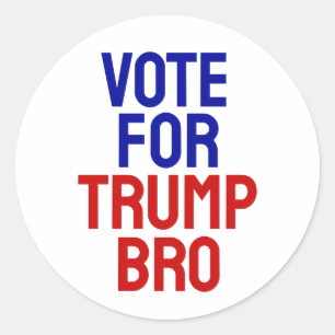 Adesivo Vote No Trump Irmão - Eleição 2024