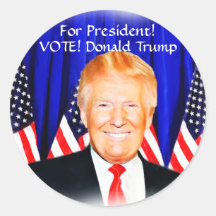 Adesivo Vote_ para Presidente-Donald Trump_
