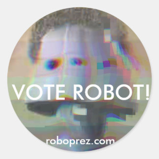 Adesivo Vote Robot! - Chuck10.1 Sticker