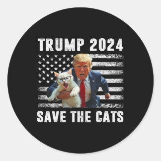 Adesivo Vote Trump 2025 Engraçado Salve Os Gatos 
