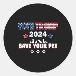 Adesivo Vote Trump 2025 Salve Seus Animais Presidente Trum
