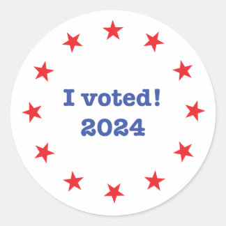 Adesivo Votei! 2024