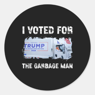 Adesivo Votei A Favor Do Garge Truck Do Garbyge Man Trump
