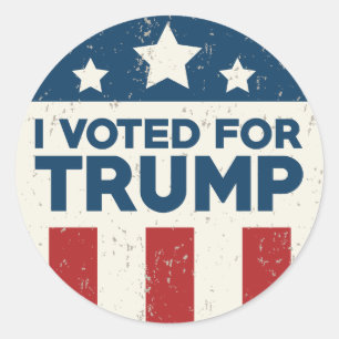 Adesivo Votei A Favor Do Trump
