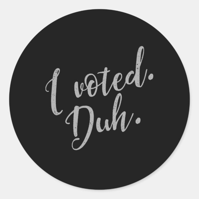 Adesivo Votei. Dã. (Frente)