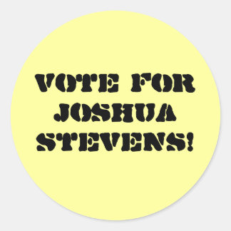 Adesivo Votem Em Joshua Stevens!
