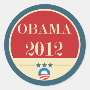 Adesivo Voto 2012 de Barack Obama
