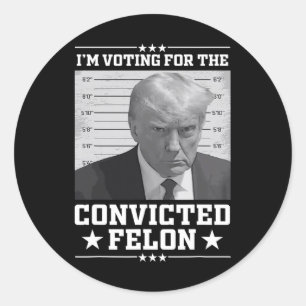 Adesivo Voto A Favor Da Trump De Felon 2024