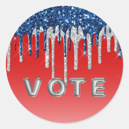 Adesivo Voto Americano Brilhante Gotejante